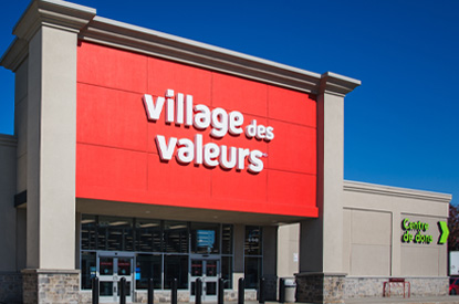 Devanture du magasin Village des Valeurs