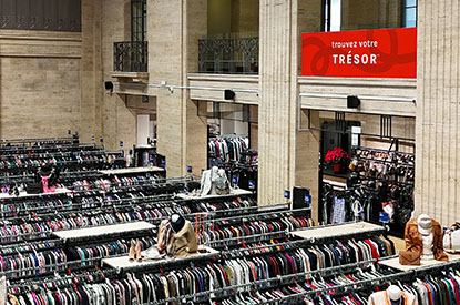 Intérieur de la boutique Value des Valeurs